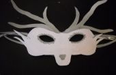 Máscara de ciervo elegante papel fantasma