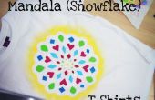 Congelador papel Mandala (copo de nieve) camisetas