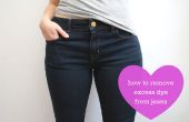 Cómo quitar el exceso de tinte de jeans