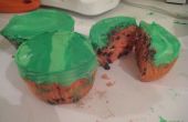 Cupcakes fáciles de sandía (pequeños lotes)