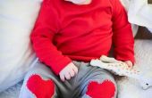 PARCHE de rodilla de corazón DIY bebé pantalones