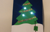 Tarjeta de árbol de Navidad de abrir y cerrar