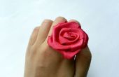 DIY satinado anillo de rosa