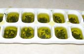 Cubitos de hielo de albahaca y aceite de oliva para cocinar