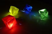 Cubos de origami brillante LED