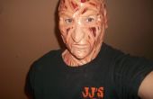 Máscara de traje del látex hecho a mano Freddy Krueger