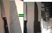 Hacer el cuchillo de la envoltura y el cuchillo de cocina en un camping, la pesca o el cuchillo de caza
