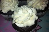 Cupcakes de Chocolate oscuro con crema de Marshmallow