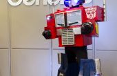 Optimus Prime, con vocoder synthetiser de voz de robot que habla