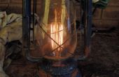 Electrificación de una antigua lámpara de aceite o queroseno