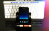 Base de teléfono celular con teclado Bluetooth