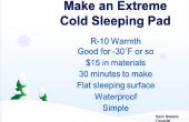 Invierno para dormir Pad - Simple, R-10, $15, plano, resistente al agua