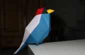 Papercraft Low-Poly Bird
