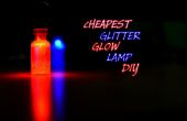 Lámpara de efluvios de Glitter DIY