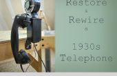 Restaurar y vuelva a conectar un teléfono de la década de 1930
