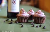 Chocolate Cupcakes de vino rojo