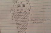 ¿Cómo Doodle un cono de helado lindo