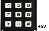 Alambre 3 Arduino teclado matriz