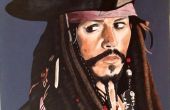 Retrato del capitán Jack Sparrow (con efecto especial maldición)! 