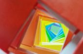 Cadena de origami del arco iris