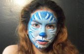 Pintura de cara azul Cat