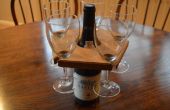 Hacer un soporte elegante Copa de vino de roble blanco