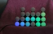 Ping Pong bola color reloj binario