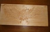 Talla de relieve madera Eagle