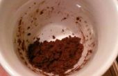 Taza de Brownie hecho con Chocolate mezcla en caliente (no cacao en polvo/huevos)