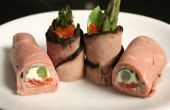 Finger sándwiches: Carne Roll-Ups