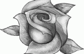 Dibujo de una rosa realista