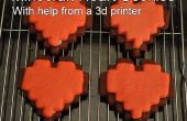 Hacer galletas de corazón de Minecraft con ayuda de una impresora 3d