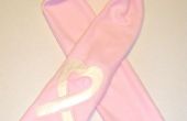 Encendido LED cinta rosa bufanda para la cura