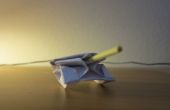 Cómo hacer un tanque de papel Origami