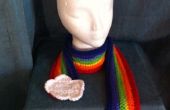 Crochet bufanda arco iris