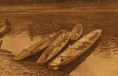 Experimento de canoa de río Shovel-nosed