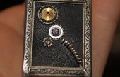 "Tiempo de bloqueo" Steampunk caja de reloj medallón