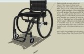 Carbono fibra silla de ruedas usando moldes y formas impresas 3d. 