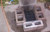 Bloques de hormigón durable, fácil BBQ grill, de uso frecuente