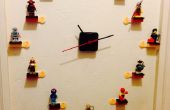 Reloj de pared de la exhibición minifigura