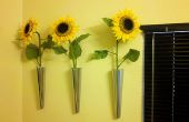 Convertir un candelabro de Ikea en un florero de pared montado