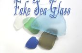 Fabricación del vidrio de mar falsa en casa
