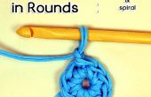 Cómo al crochet en redondo (tradicional y espiral)