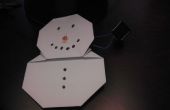 Origami de muñeco de nieve con nariz de energía Solar
