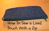 How To Sew a Lined Pouch with a Zip