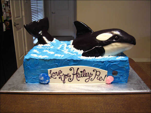 Torta ballena asesina (Orca) 