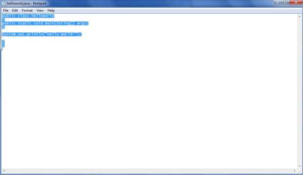 Programación con Java utilizando el símbolo del sistema / Paso 3: Crear ...