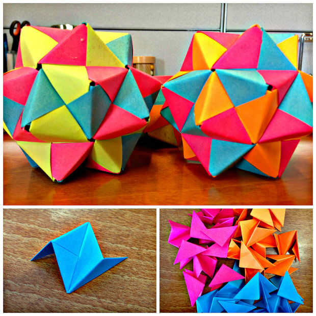 Post It Origami Icosaedro Askixcom