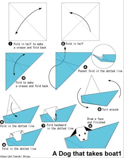 Origami Perro En Un Barco Paso 2 El Primer Paso Askixcom