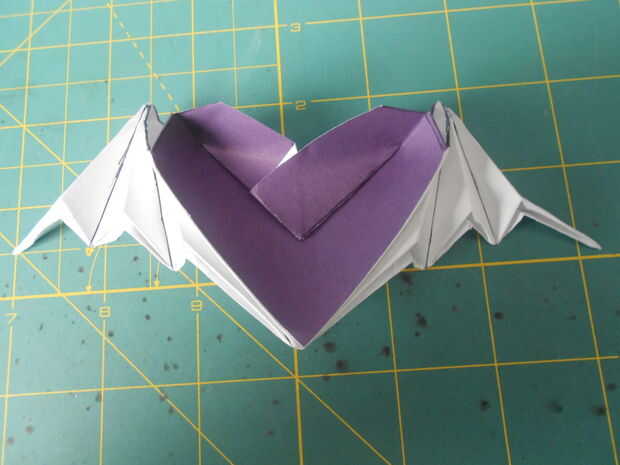 Origami De Corazón Con Alas De Murciélago Askixcom